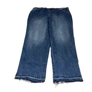 Gloria Vanderbilt Jeans Amanda Womens Plus Size‎ 20 / 20W Raw Hem